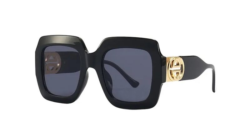Gafas de sol negras y oro | GVCCI