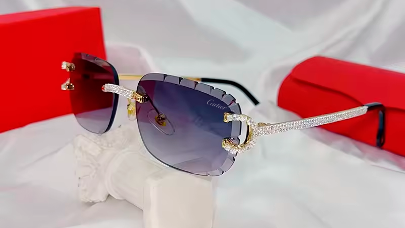 Gafas de sol diamantes y negro | CRTR ICE EDITION