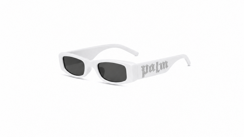 Gafas de sol blancas y plata | PLM ANGEL
